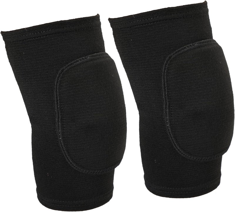 Worutuk Anti Slip Sponge Anti Slip Sponge 1 Pair Tandem Volleyball Elbow Pads, Black Large, Breathable Arm Protector for Sports & Fitness, Comfortable Elastic Support for Men, Women, and Kids - Image 1